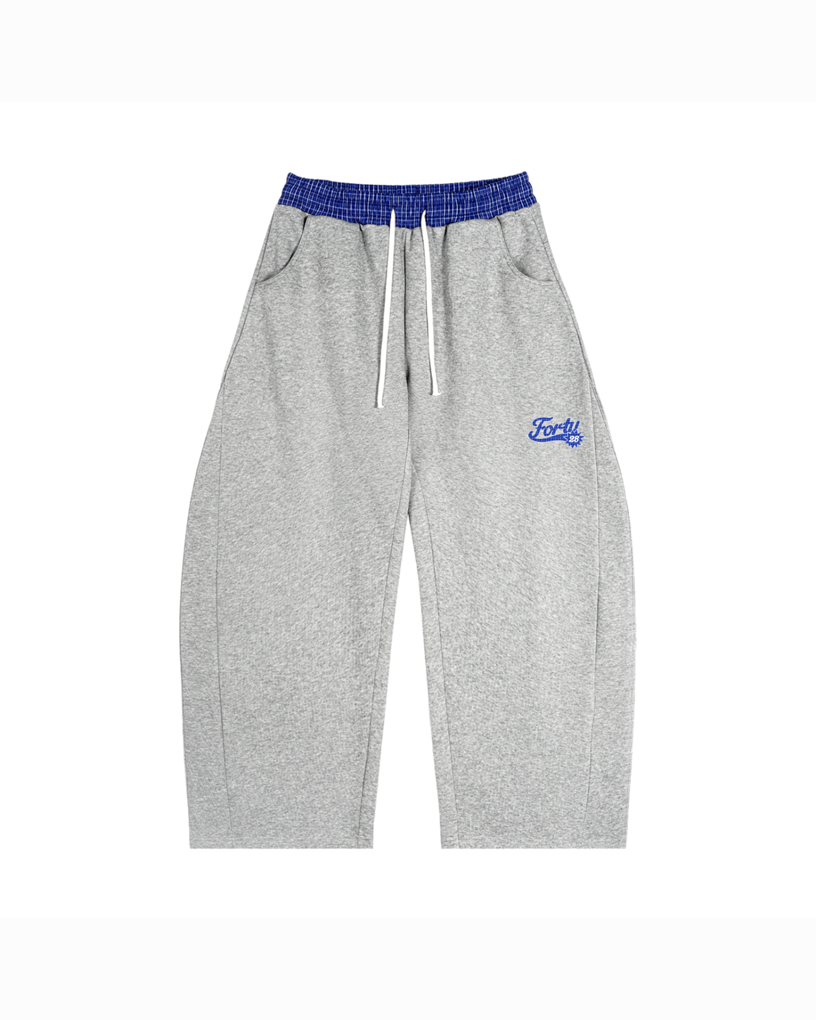BLOCKA PLAID JOGGERS - GREY