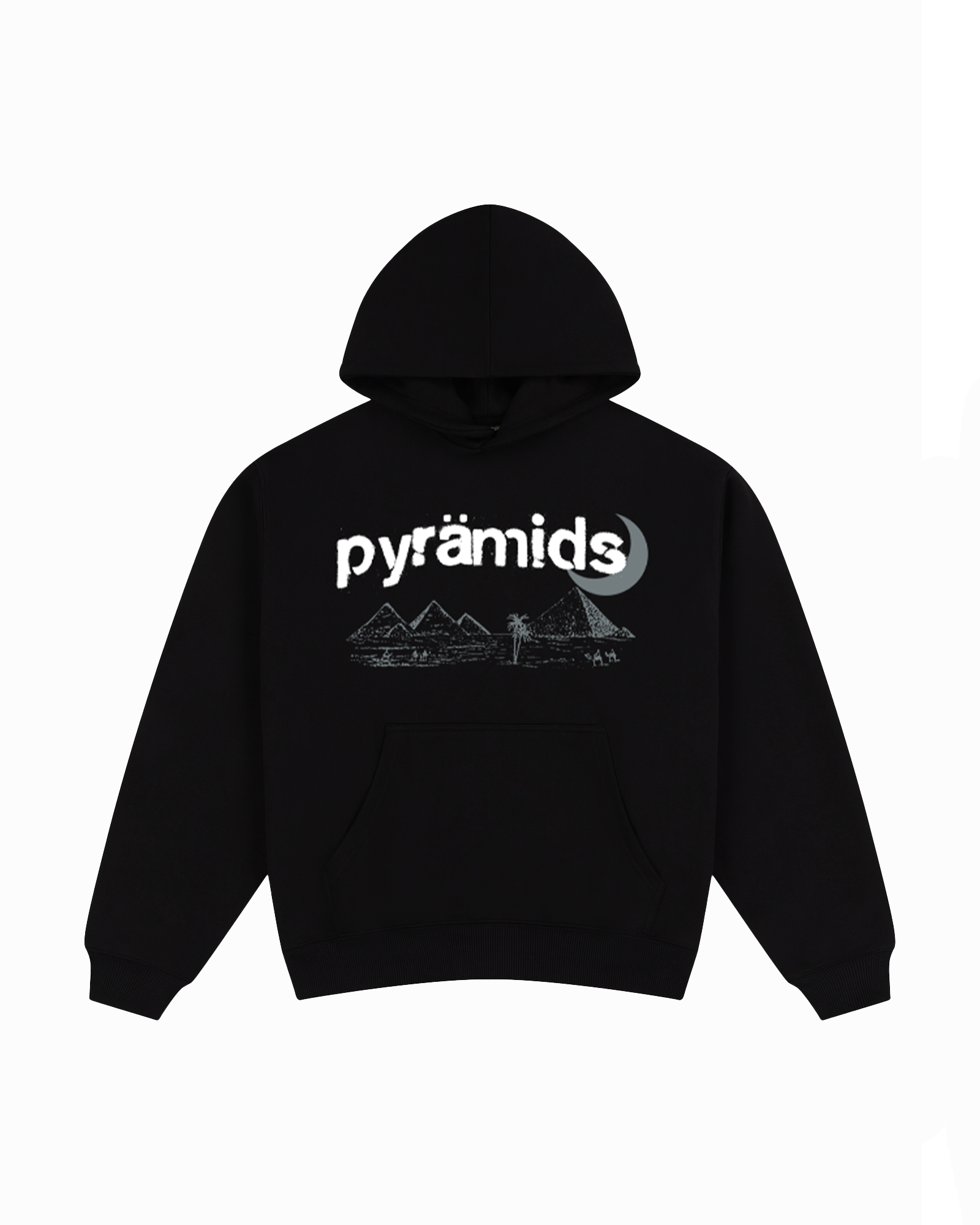 PYRAMIDS HOODIE - BLACK